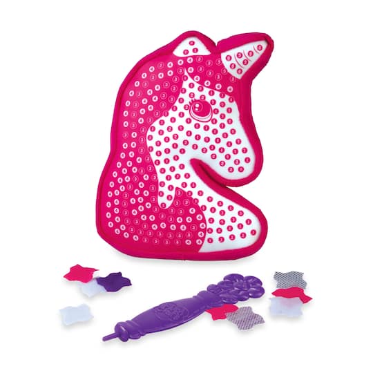 12 Pack: PlushCraft™ Fabric by Number Unicorn Pillow Kit